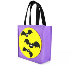 Sac Bats en feutre violet mesurant 17,5x7,5x30 cm