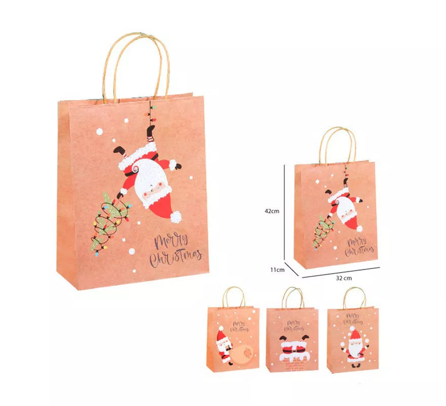 Translation missing: fr.Bolsa Regalo Navidad Kraft de 32x42x11 cm en modelos surtidos