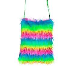 Sac en peluche arc-en-ciel