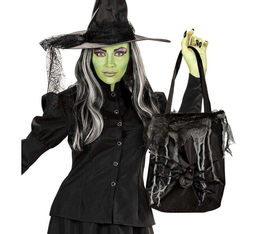Bolso Halloween con Araña y Telarañas