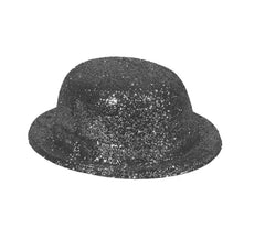 Chapeau melon à paillettes de différentes couleurs