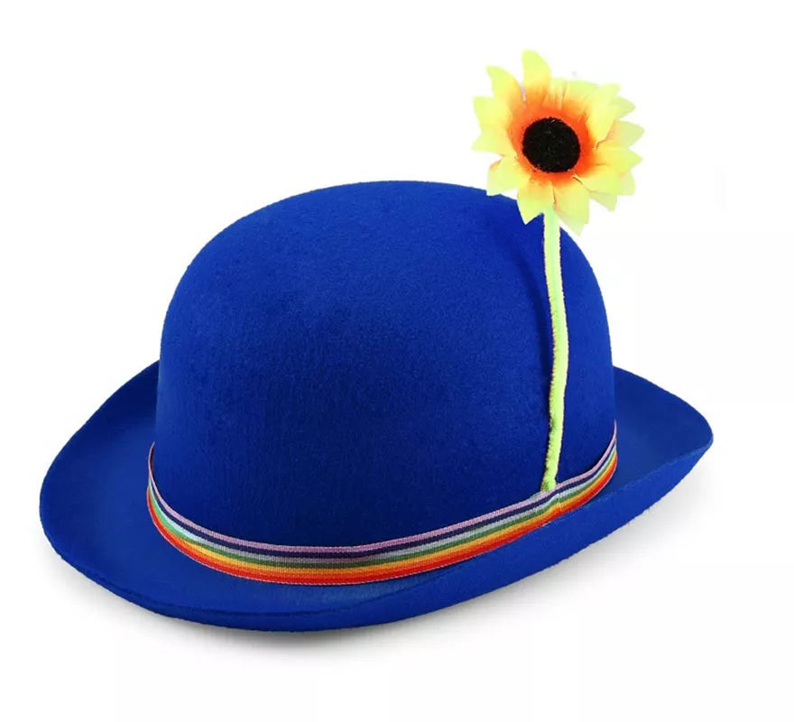 Translation missing: fr.Bombín de Payaso con girasol en varios colores adulto