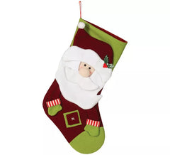 Botte du Père Noël Vert et Marron 55 cm