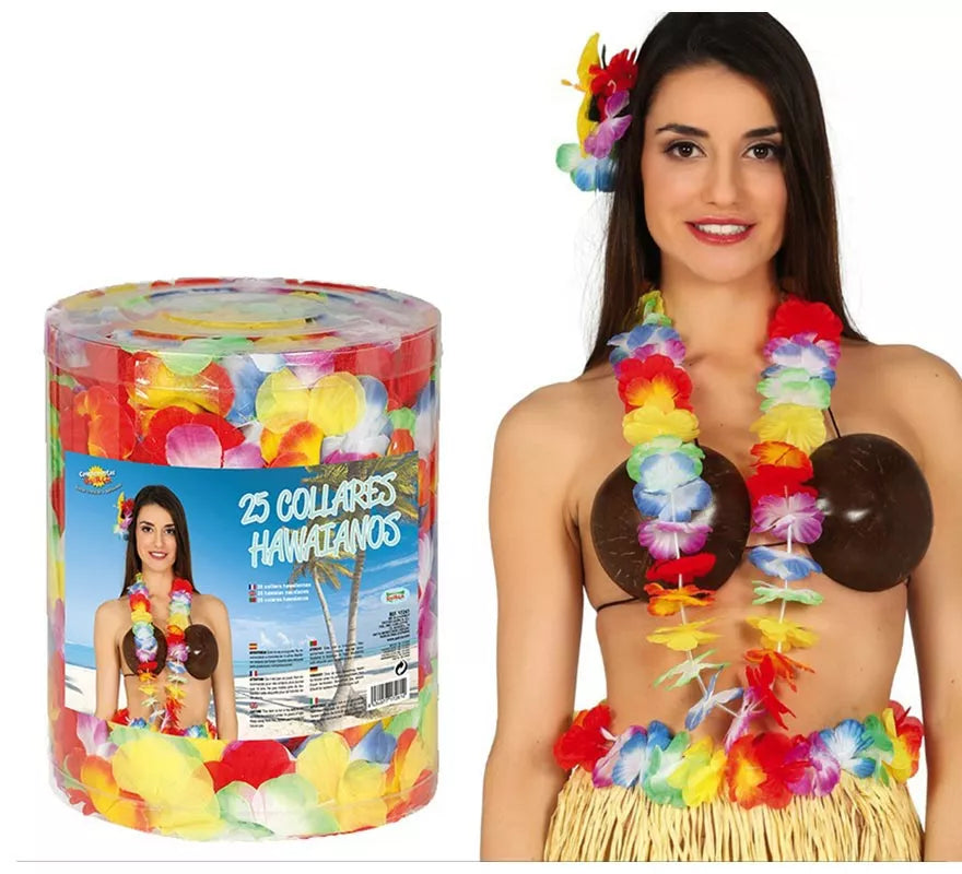 Translation missing: fr.Bote de 25 Collares Hawaianos Multicolor