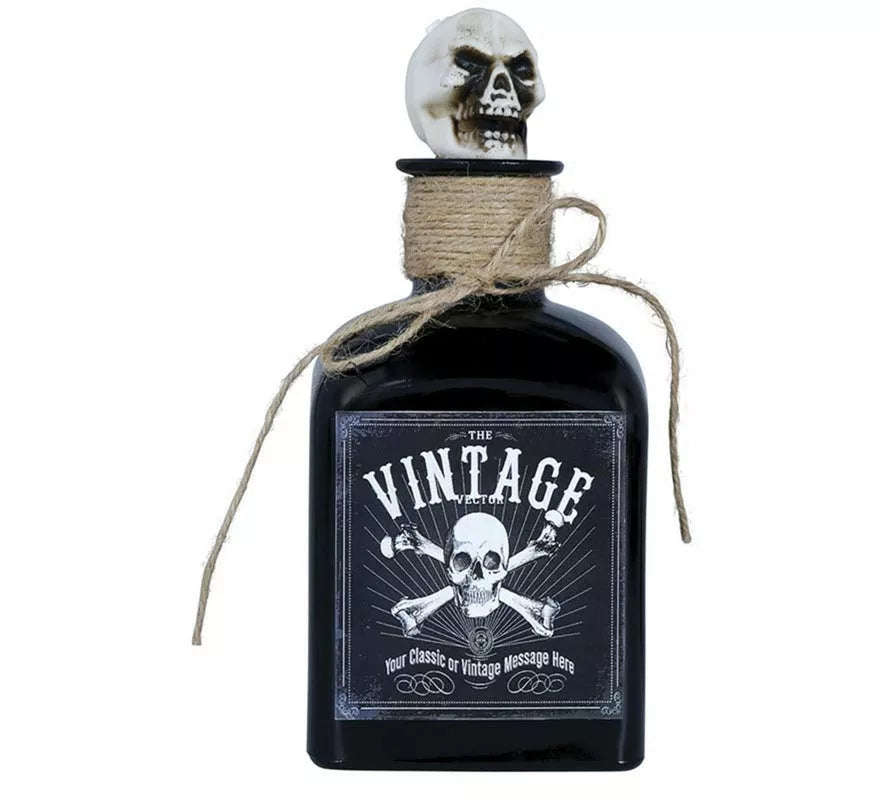 Translation missing: fr.Botella de Veneno con Calavera cristal de 20 cm
