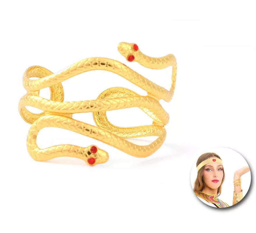 Translation missing: fr.Brazalete de Serpientes doradas egipcia