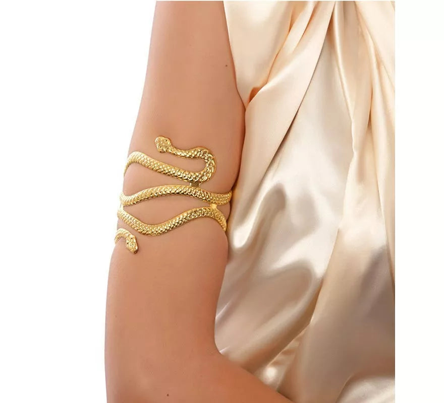 Translation missing: fr.Brazalete Egipcio de Serpiente dorado de 85x83x8 cm