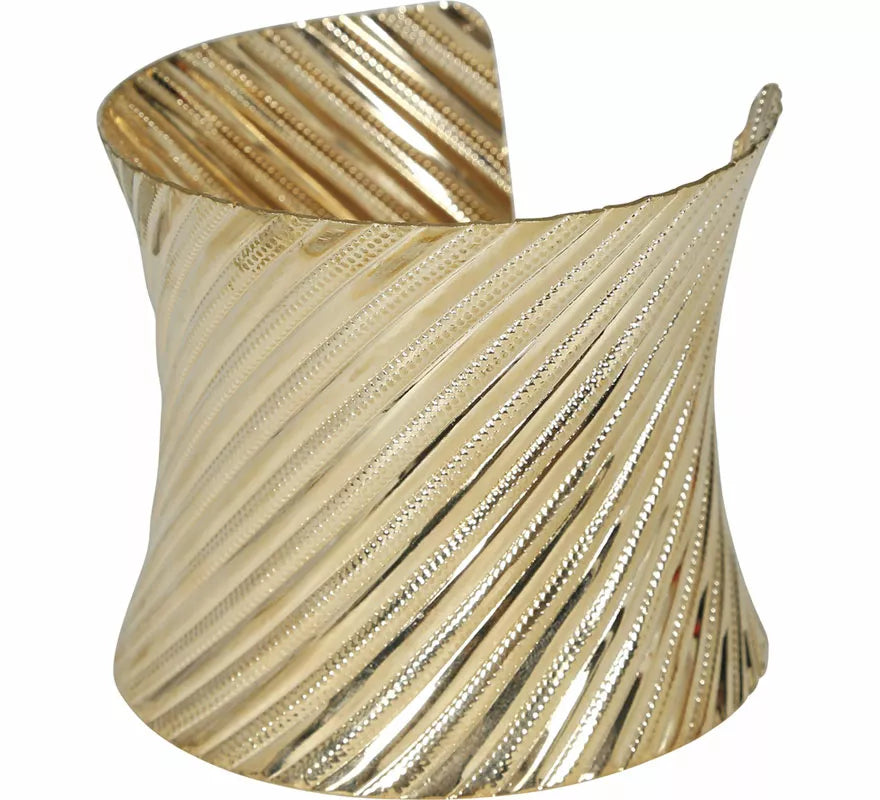 Translation missing: fr.Brazalete metálico dorado adulto