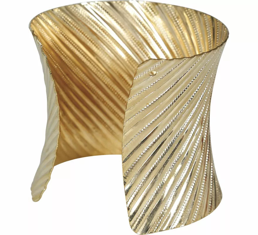 Translation missing: fr.Brazalete metálico dorado adulto