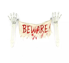 Affiche Bras Squelette avec Méfiance 44x70 cm
