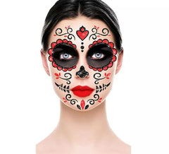 Paillettes pour le visage Catrina rouge 20x20 cm