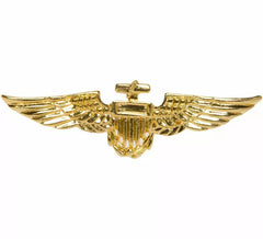 Broche aviateur en or