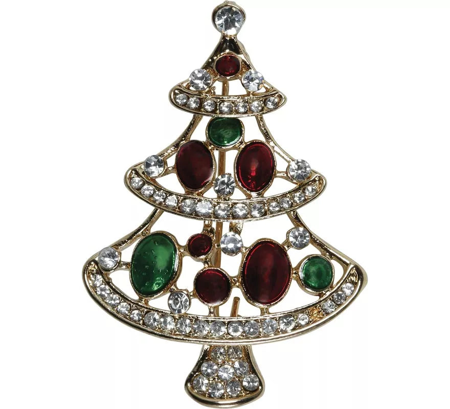 Broche Metálico de Árbol de Navidad de 4,5 cm