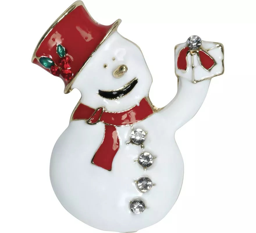 Translation missing: fr.Broche Metálico de Muñeco de Nieve de 3,5 cm