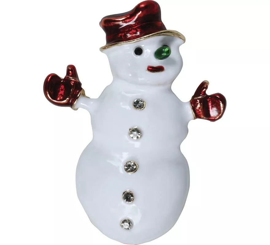 Broche Metálico de Muñeco de Nieve de 5,5 cm