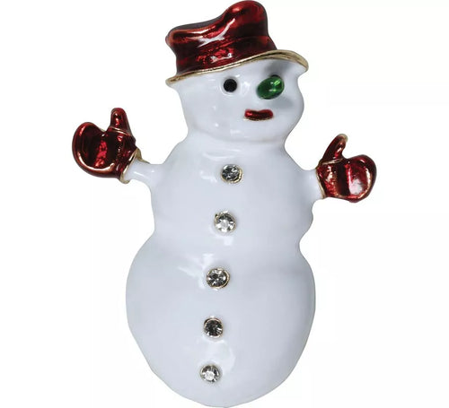 Broche Metálico de Muñeco de Nieve de 5,5 cm