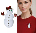 Broche Metálico de Muñeco de Nieve de 5,5 cm