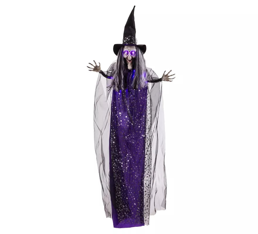Translation missing: fr.Bruja Colgante morada con Luz de 60x12x153 cm