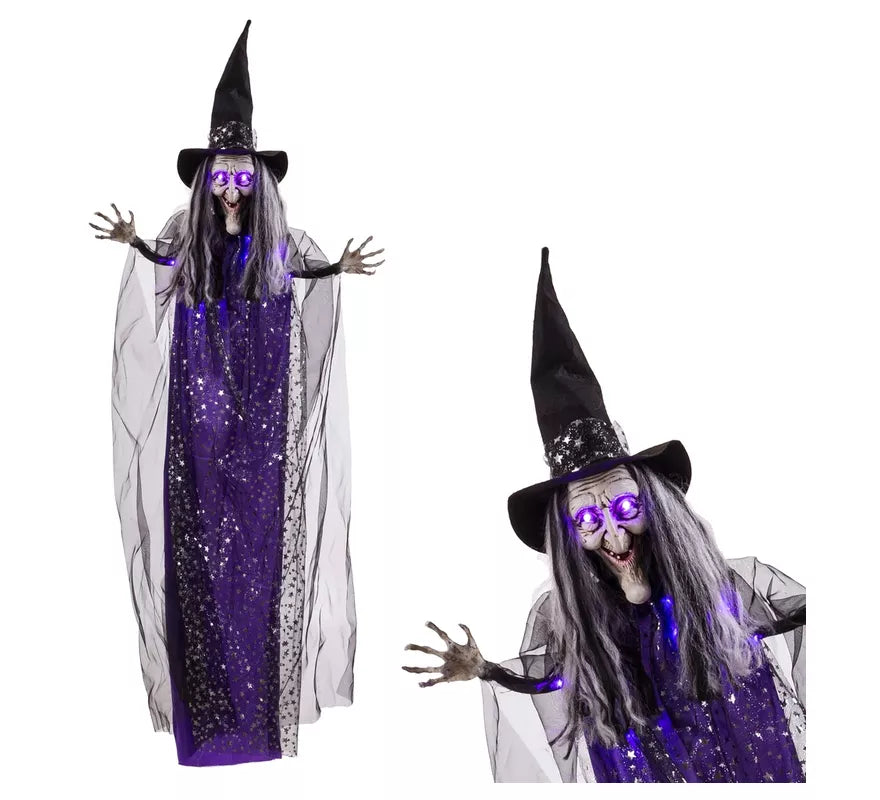 Translation missing: fr.Bruja Colgante morada con Luz de 60x12x153 cm
