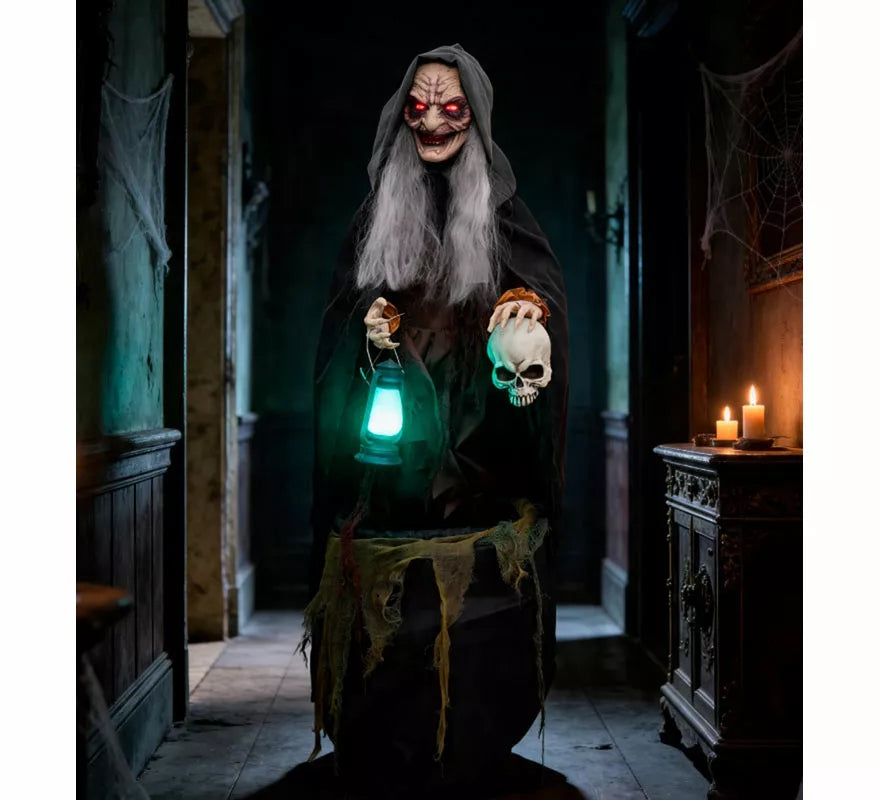 Translation missing: fr.Bruja con Caldero, Movimiento y Sensor de 170 cm