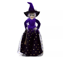 Sorcière décorative de luxe lilas de 46 cm