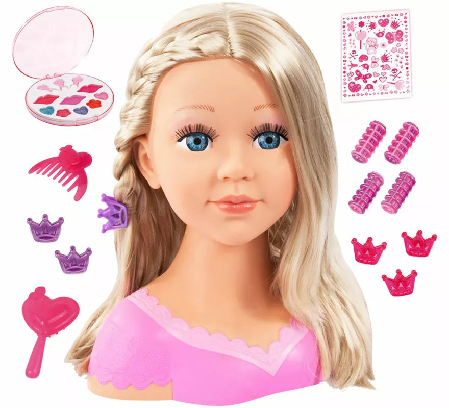 Translation missing: fr.Busto Charlene Peinado y Maquillaje Súper Modelo Rubia