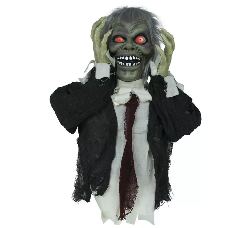 Translation missing: fr.Busto de Zombie con Luz de Sonido y Movimiento de 55 cm