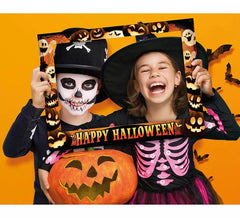 Carton de 12 Cadres Photocall Halloween Noir 80x60 cm