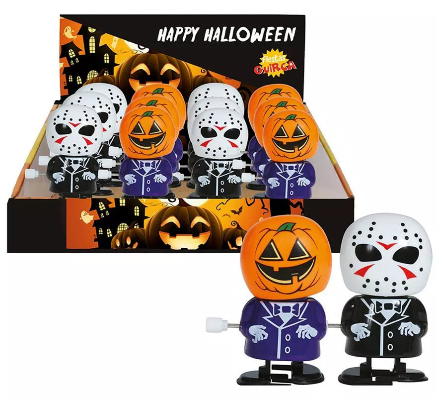 Translation missing: fr.Caja 12 Muñecos Surtidos de Halloween a Cuerda 6 cm