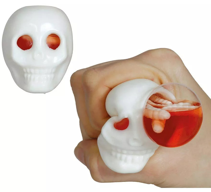 Translation missing: fr.Caja de 12 Calaveras con Gusanos en el cerebro Elásticos 8 cm