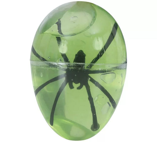 Caja de 12 Huevos Araña con Gel 6 cm