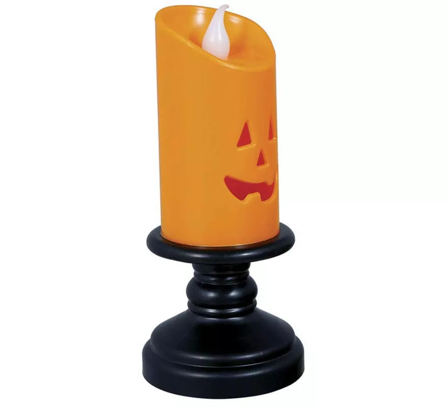 Translation missing: fr.Caja de 12 Velas naranja con luz de 12,5 cm
