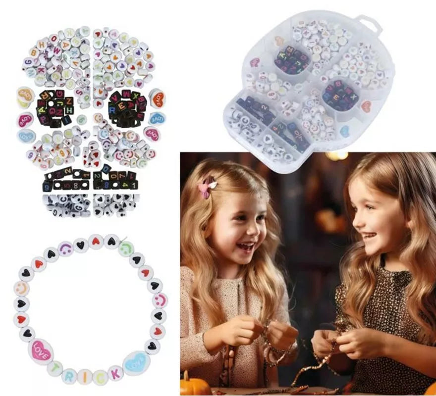Translation missing: fr.Caja de 270 Piezas Calavera para Pulseras