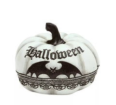 Citrouille avec Chauve-souris 12x15 cm Décoration Halloween