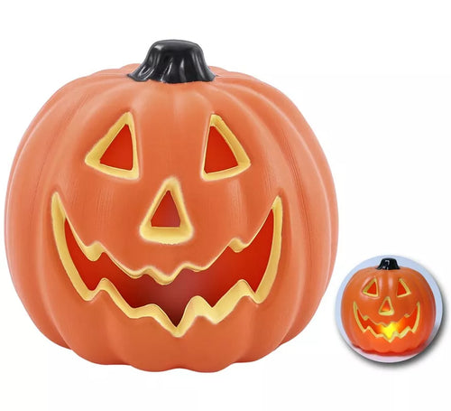 Calabaza con Luz Llama 20x20x18 cm