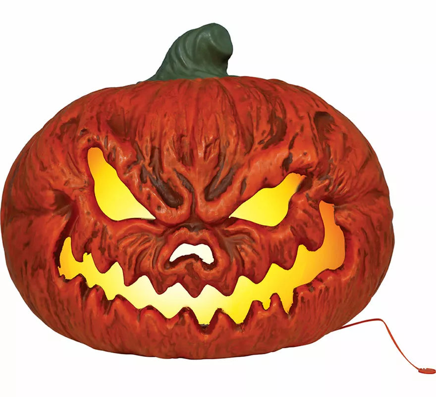 Calabaza del Terror con Luz Intensa de 38 cm