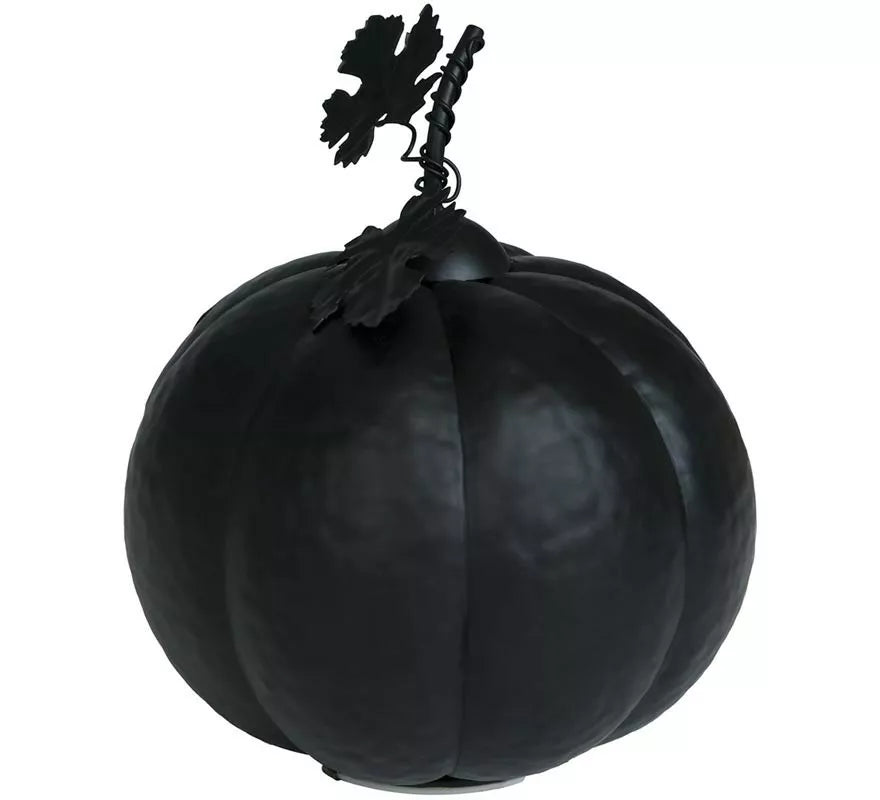 Translation missing: fr.Calabaza Metálica negra con Luz 16 cm
