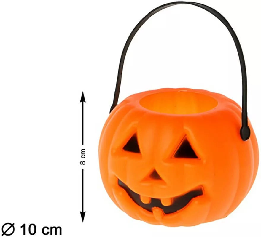 Translation missing: fr.Calabaza Naranja y Negra con Luz 8 cm
