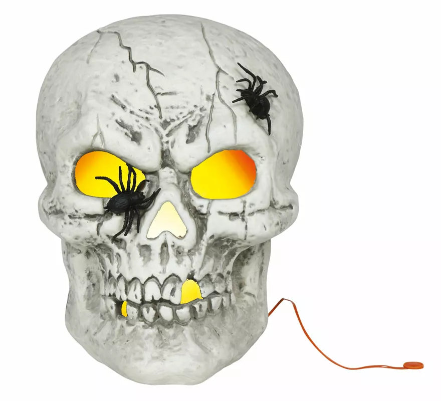 Translation missing: fr.Calavera con Arañas con Luz de 35 cm