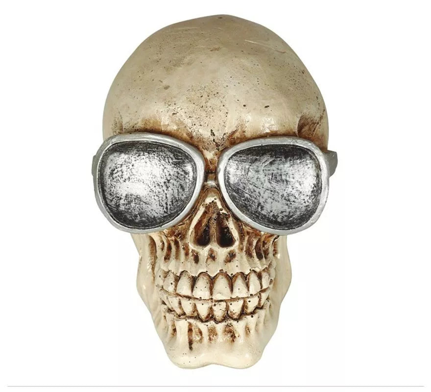 Translation missing: fr.Calavera con Gafas Resina 11 cm