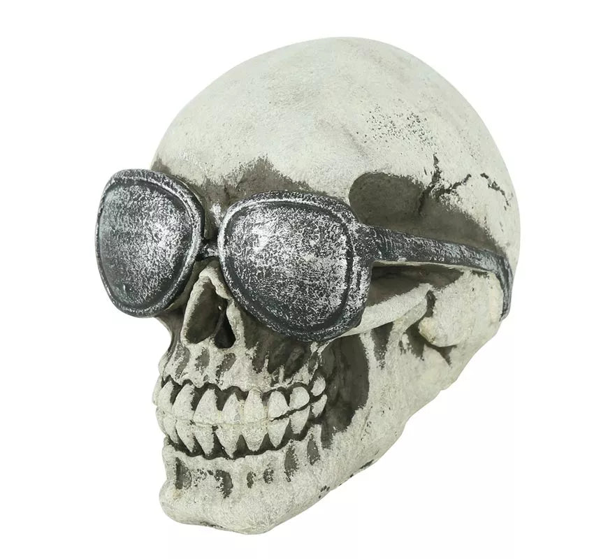 Translation missing: fr.Calavera con Gafas Resina 11 cm