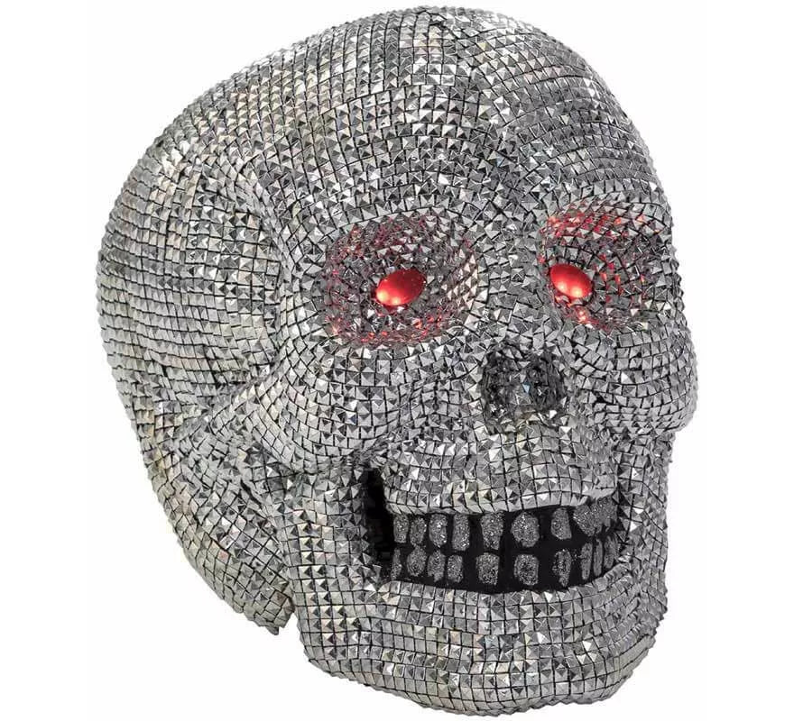 Translation missing: fr.Calavera con Ojos rojos y Luz 39x48 cm