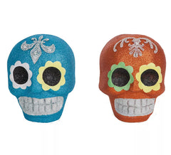 Calavera de Catrina Paillettes assorties 17X16 cm
