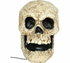 Crâne parlant avec lumière, son et mouvement 30 cm