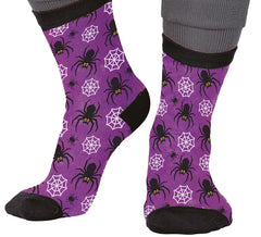 Chaussettes araignées d'Halloween dans les tailles 22 à 48