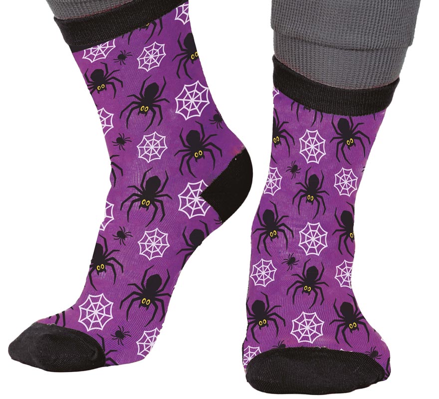 Translation missing: fr.Calcetines de Arañas para Halloween en números del 22 al 48
