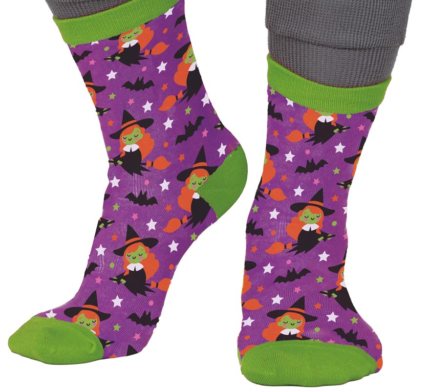 Translation missing: fr.Calcetines de Brujas para Halloween en números del 22 al 48