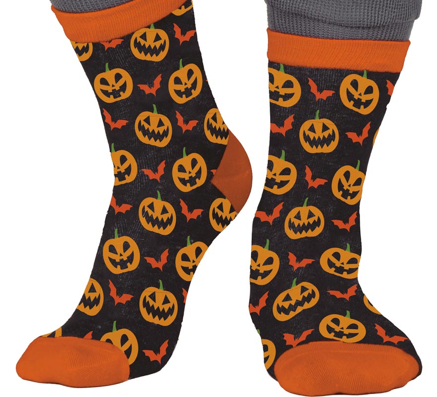 Translation missing: fr.Calcetines de Calabazas para Halloween en números del 22 al 48