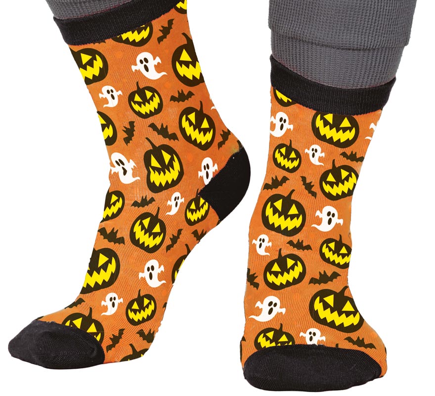 Translation missing: fr.Calcetines de Calabazas y Fantasmas para Halloween en números del 22 al 48