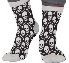 Chaussettes crâne d'Halloween dans les tailles 22 à 48
